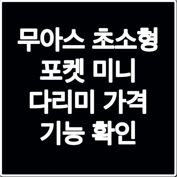 무아스 초소형 포켓 미니 다리미 가격 기능 확인